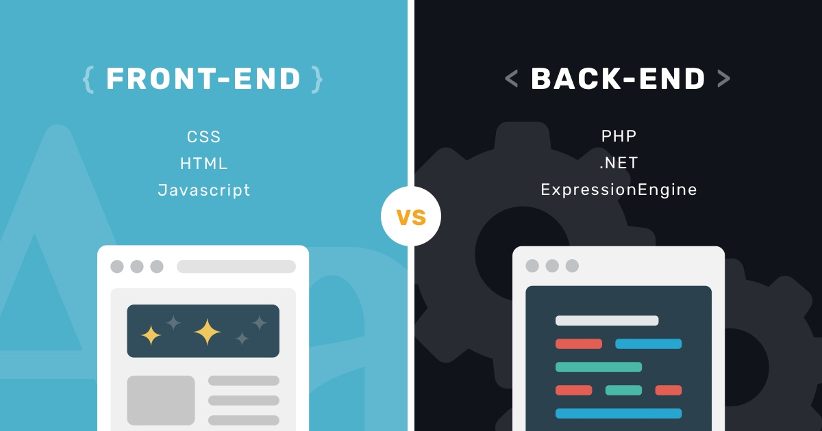 front-end and back-end
