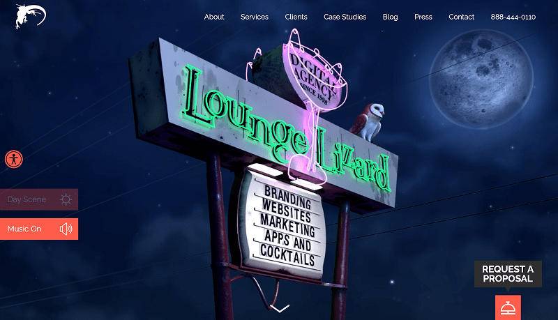 An illustration of eCommerce website - Lounge Lizard.